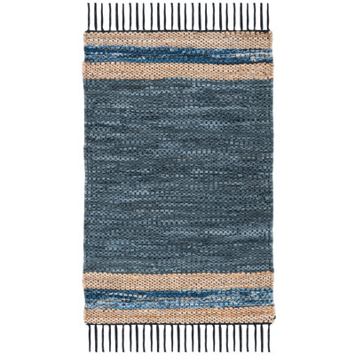 Patrick Handwoven Blue/Beige Area Rug