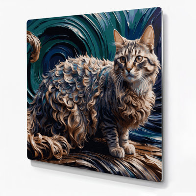 Cats Tennessee Rex Grey Metal Wall Art