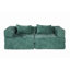 Canapé à compression, canapé-lit convertible au sol avec structure de forme fixe, canapé modulaire sans os sans causeuse, sans assemblage requis, tissu chenille, pour la chambre à coucher du salon-2123844682