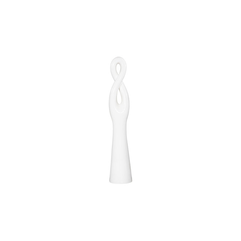 Gel Coat Twisted Sculpture, White