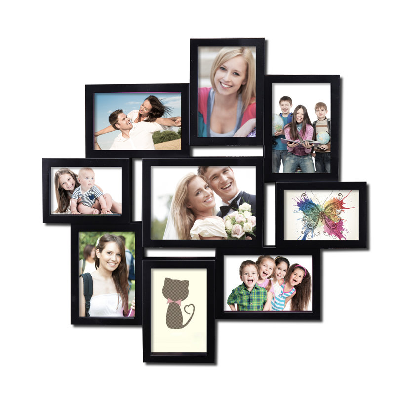 9 cadres de collage photo décoratifs Alatorre