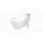 Mermaid 60'' x 29.25'' Soaking Acrylic Bathtub with Faucet-97416638