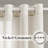 Linen Blended Textured Semi-Sheer Grommet Curtains - 37"/52" Widths Semi-Private & Light-Filtering Linen-Style Panels for Bedroom -299404337-299404338