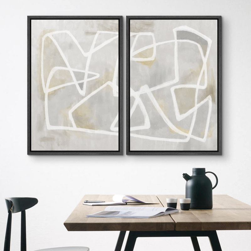 "Mid-Century" Pastel Gray, Noir, H 36 po x l 24 po