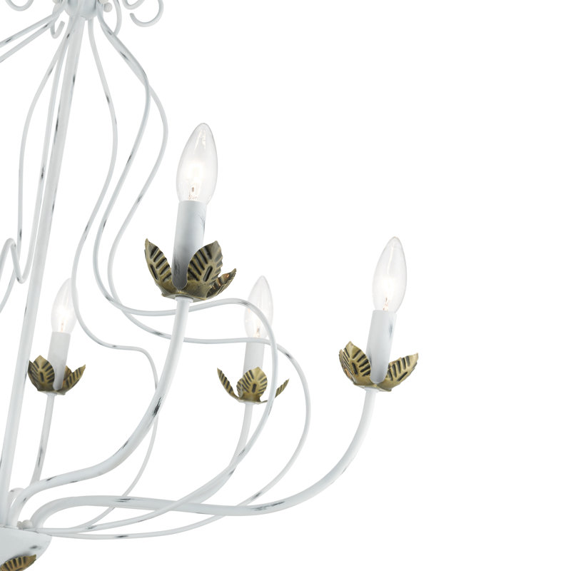 Bellamira Mallory 7-Light Dimmable Chandelier , Antique White