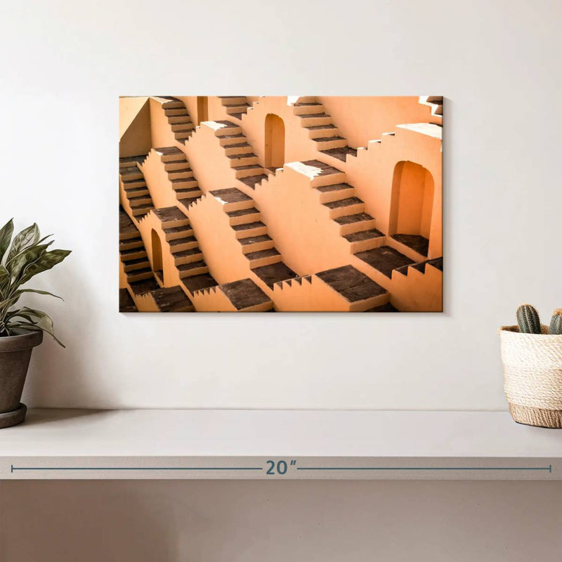 Indian Stepwell, 8" H x 12" W
