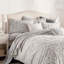 Ensemble d'édredon 3 pièces en coton gris standard Aucune pièce-227603465-195880369