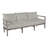 Santa Barbara 87" Wide Outdoor Teak Patio Sofa with Cushions-28213104-28213089-134070765