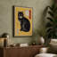Japanese Cat Study Japandi - Wrapped Canvas-1028101384-1028101386