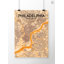 « philadelphia city map », reproduction d’impression sur affiche-31734737