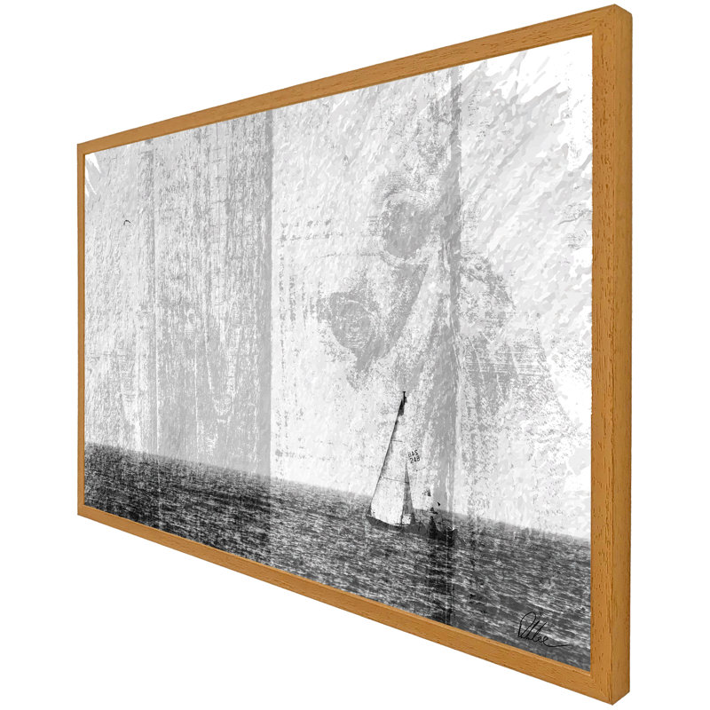 Single Picture Frame Print, 76cm H x 114cm W x 4cm D, Oak