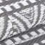 Tapis de camping, tapis de plage, tapis d'extérieur en paille de plastique noir et blanc Boho-482687809