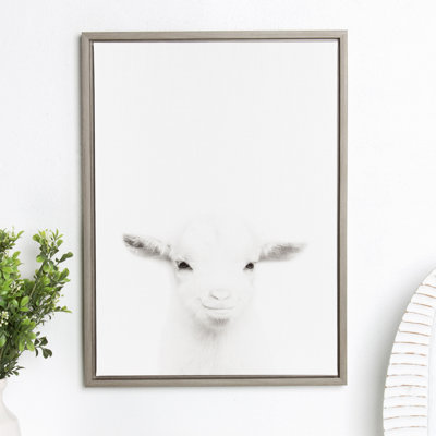 «Goat» par Simon Te, reproduction d'art sur toile encadrée