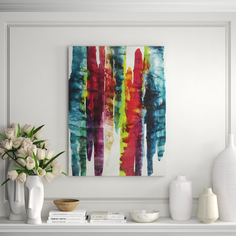 Jeweled Shift Print by Jennifer Hollack Raboin, Stretched Canvas, 48" H x 36" W x 2" D
