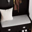 Arbre d'entrée 3 en 1 avec tiroirs de rangement, portemanteau et coussin de siège rembourré pour l'organisation du vestibule-817299959