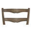 Chaise d'appoint Parfield en tissu brun clair et finition chêne vieilli, ensemble de 2