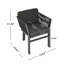 Durable Patio Dining Sets, Acacia Wood Metal 7 Piece, Modern Home Dining
