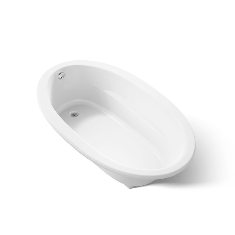 Sunward® 72" x 42" Soaking Bathtub, White