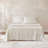Pleat Cotton Sheets French Oak 4 Piece Set King-116543526-116543529