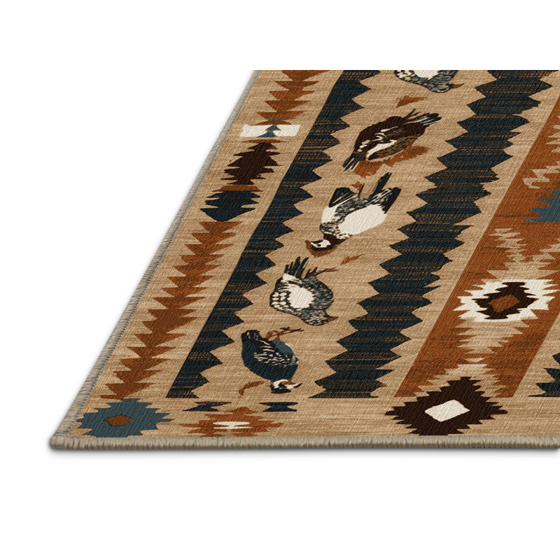 Tapis lavable caille sud-ouest, Tapis de couloir 2 pi x 5 pi