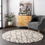 Tapis à motif géométrique blanc cassé Asusus-49713218
