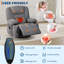 Fauteuil inclinable de massage avec chaleur et vibration, pivotant sur 360 °, chenille-1823518202