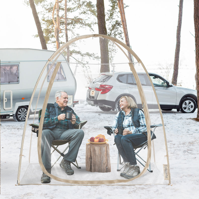 Patio Gazebo Winter Pop Up Bubble Tent - Instant Igloo Tent,Weatherproof Shelter, Cold-Resistant, Spacious for Adults, 360Â° Transparent PVC Windows, Foldable for Camping, Parties, Outdoor