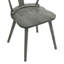 Chaises d'appoint en bois massif 2 pièces Farmhouse - Finition naturelle rustique, chaises de salle à manger sans souci-234526072