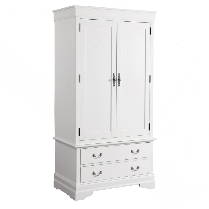 Armoire Louis Phillipe G3190-A, blanc, White
