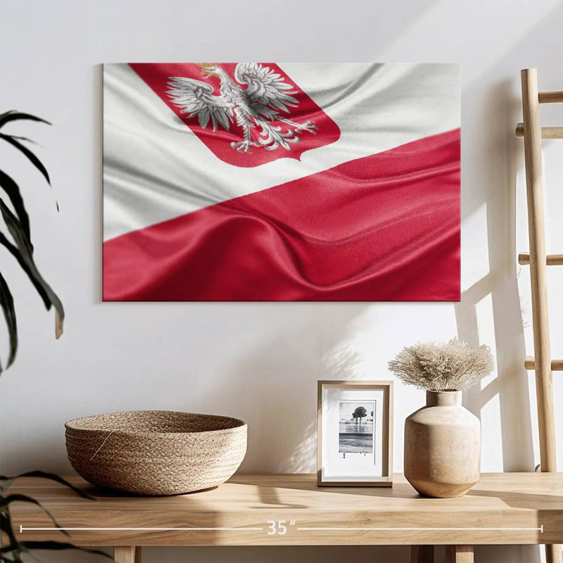 Drapeau de la Pologne, H 16 po x l 24 po