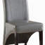 Ensemble de 2 chaises d'appoint en similicuir gris Amethyst