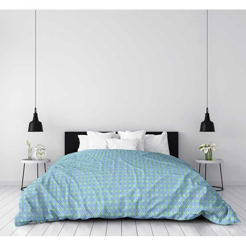 Housse de couette Katelyn Elizabeth, Housse de couette pour lit simple, Bleu pastel