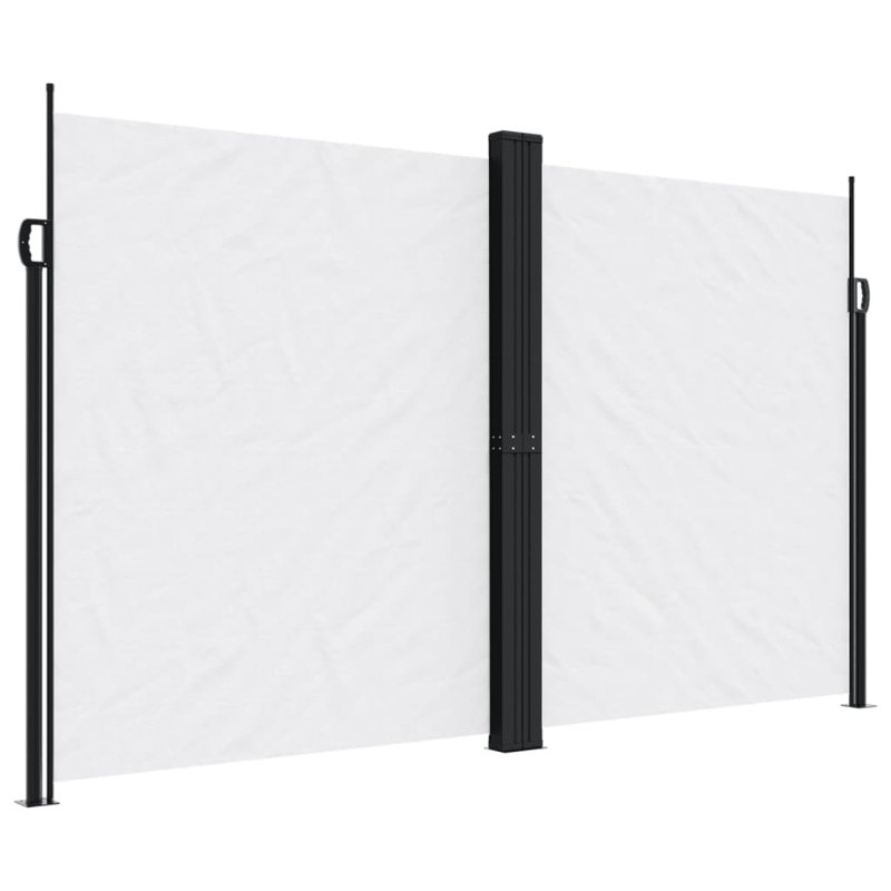 Auvent latéral rétractable Vidaxl anthracite, Blanc, H 78,7 po x l 472,4 po