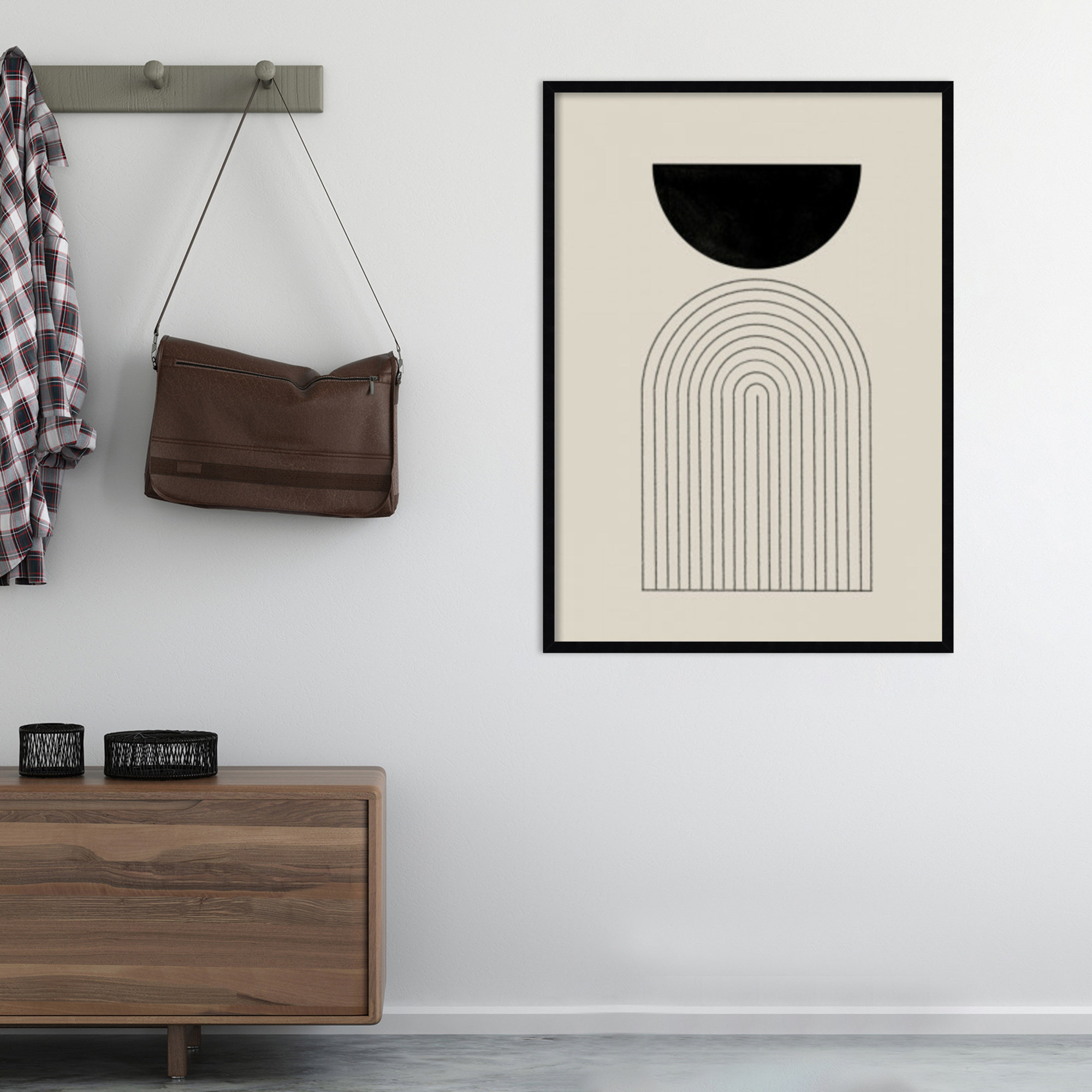 BaB No 1 by The MIUUS STUDIO, 41" H x 30" W x 1" D, Black