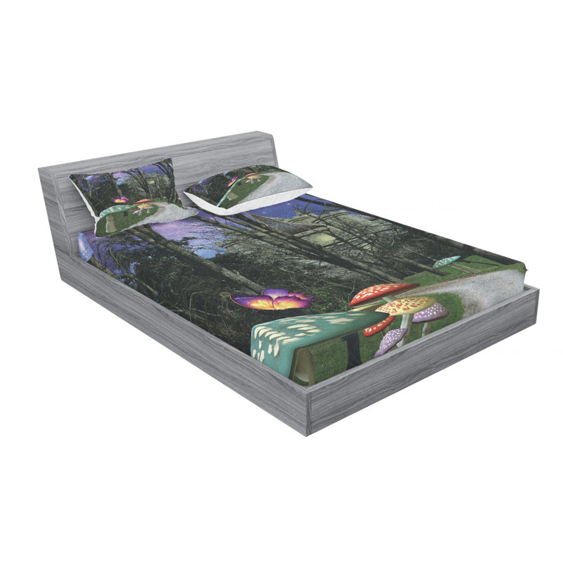 Microfiber Sheet Set, Full Sheet Set with 2 Pillowcases