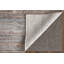 Tapis gris en polyester fabriqué à la main-87367300