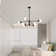 Cobina 8 - Light Dimmable Sputnik Modern Linear Chandelier