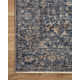 Sorrento Oriental Machine Made Power Loom Polyester Area Rug in Blue