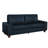 Gilmar 89" Upholstered Vegan Leather Sofa with Square Arms and Storage Pockets-51740216
