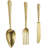 Aluminum Metal Knife, Spoon and Fork Utensils Gold Wall Decor Set-837744809