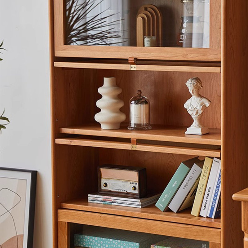 Practical bookcase in Nordic style