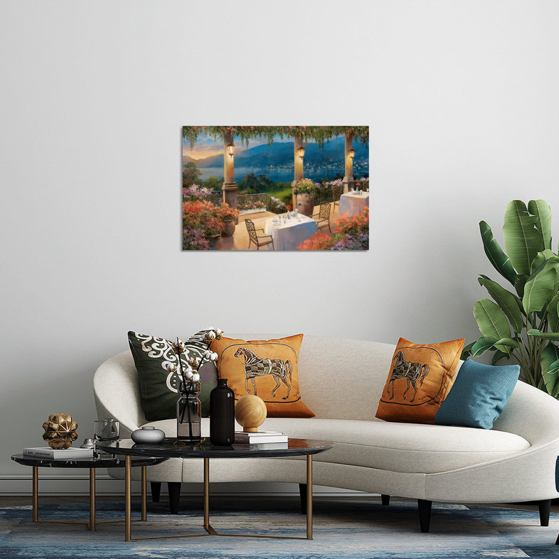 Amalfi Holiday II par T.C. Chiu - peinture sans cadre, H 16 po x l 24 po x P 0,25 po
