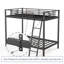 Metal Bunk Bed, Twin Over Twin Size