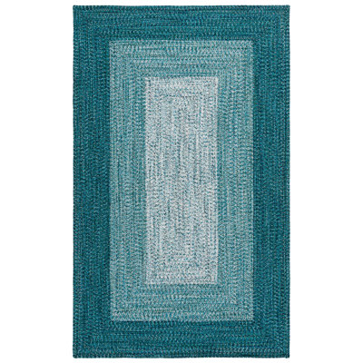 Tapis d'extérieur tressé tissé à la main sans motif