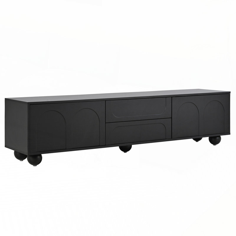 69.6'' TV Stand, Black