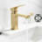 Single Hole Brushed Gold Lavatory Faucet Stainless Steel Handle - Engineered For Install, Smooth On/Off, Corrosion Build, High Grade Cartridge, Finish With Easy Water Adjustment, Structure,-129101741