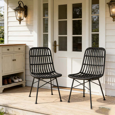Chaise de patio grise