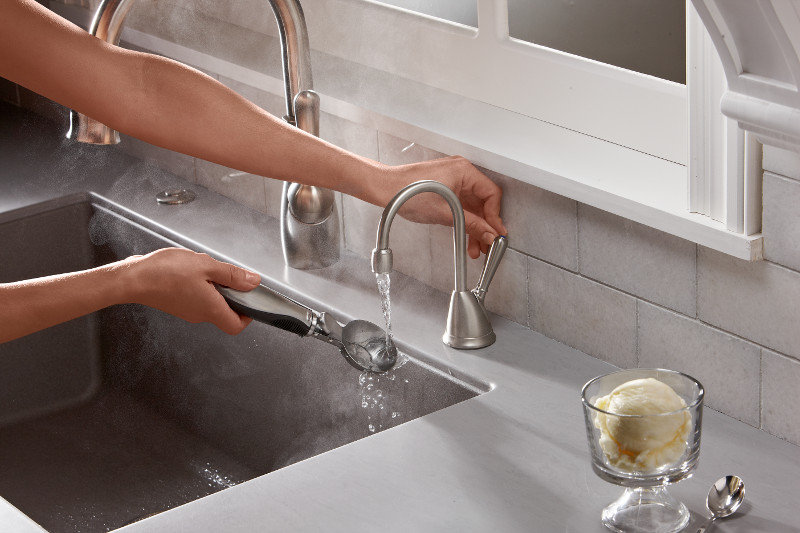 Hot & Cold Water Dispenser, Satin Nickel