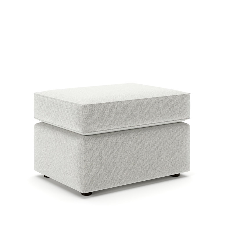 Leigh 27" Wide Rectangle Standard Ottoman, Mina Sterling