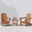 Chaise Adirondack pliante en plastique pour 2 personnes avec table Laguna-926309130